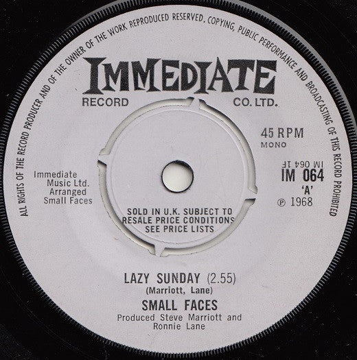 SMALL FACES-LAZY SUNDAY