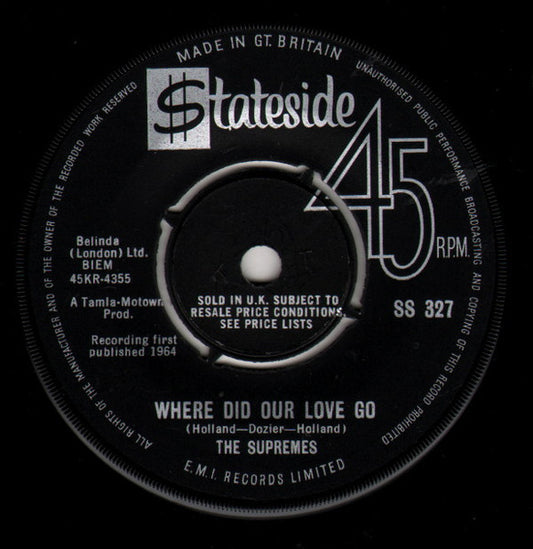 SUPREMES- WHERE DID