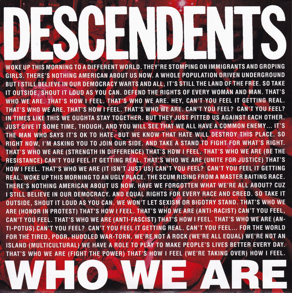 DESCENDENTS-WHO WE ARE 7"