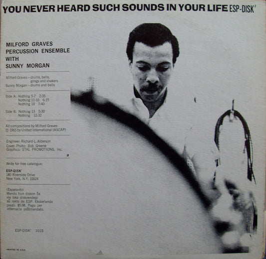 MILFORD GRAVES-PERCUSSION ENSEMBLE