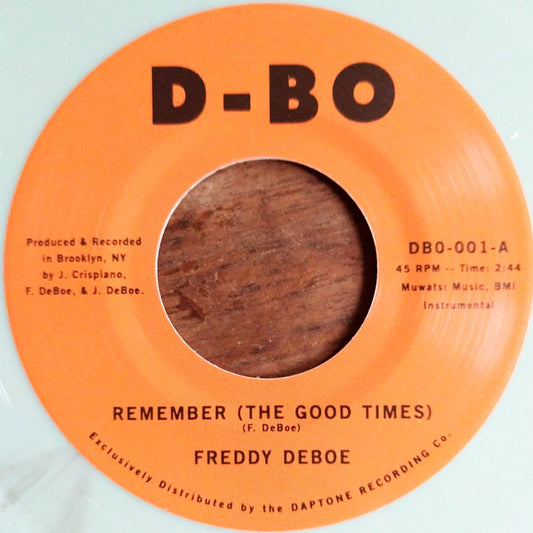 FREDDY DEBOE-REMEMBER 7"