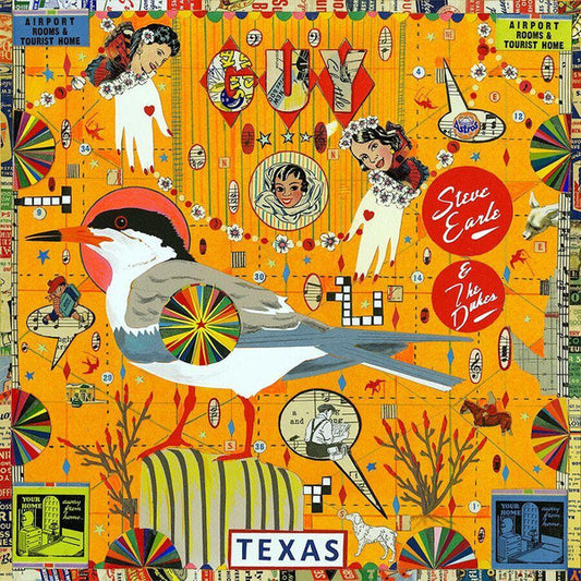 STEVE EARLE & THE DUKES- GUY ( ORANGE AND RED)