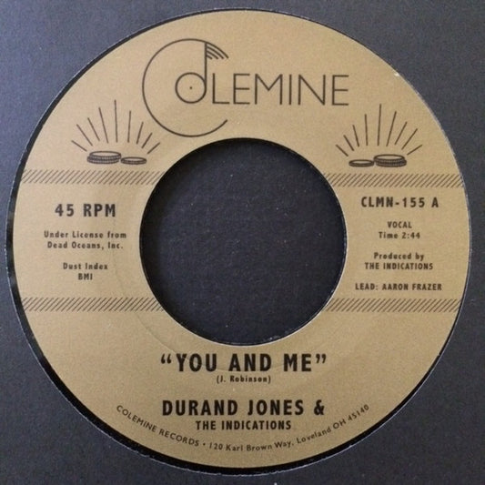 DURAND JONES & THE INDICATIONS-YOU AND ME 7"
