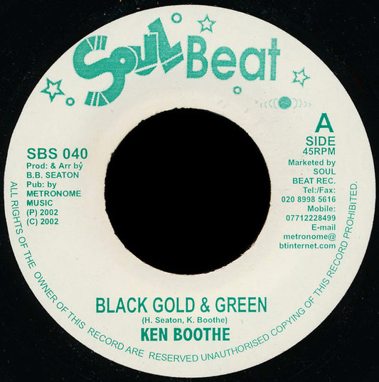 KEN BOOTHE-BLACK, GOLD, GREEN
