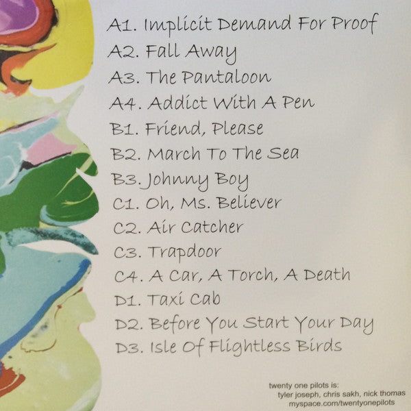 TWENTY ONE PILOTS- TWENTY ONE PILOTS 2LP (COLORED)