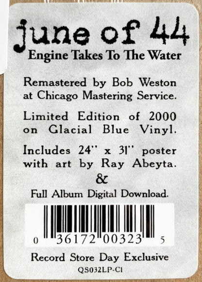 JUNE OF 44 - ENGINE TAKES TO THE WATER (RSD BLUE VINYL)