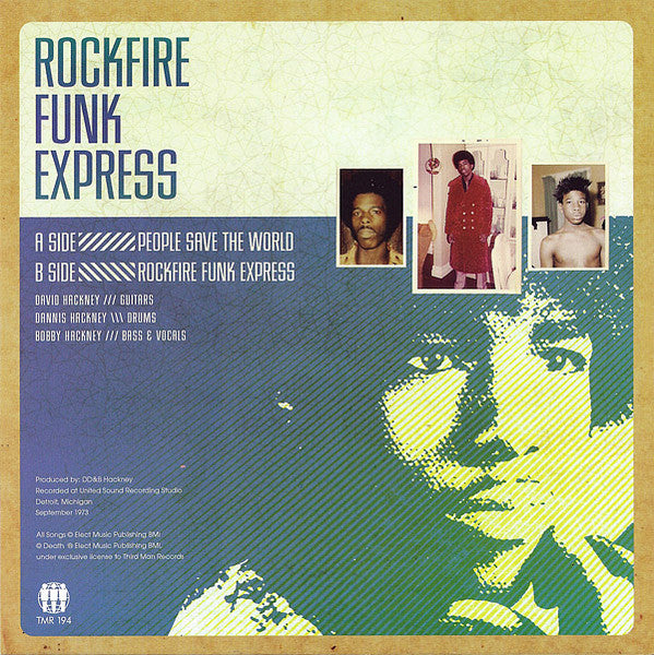 Rockfire Funk Express - People Save The World 7"